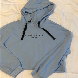 SHEIN cropped hoodie